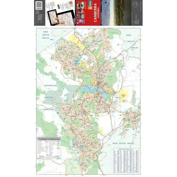 Canberra & Region | Regional Map - Hema Maps - AMD Touring