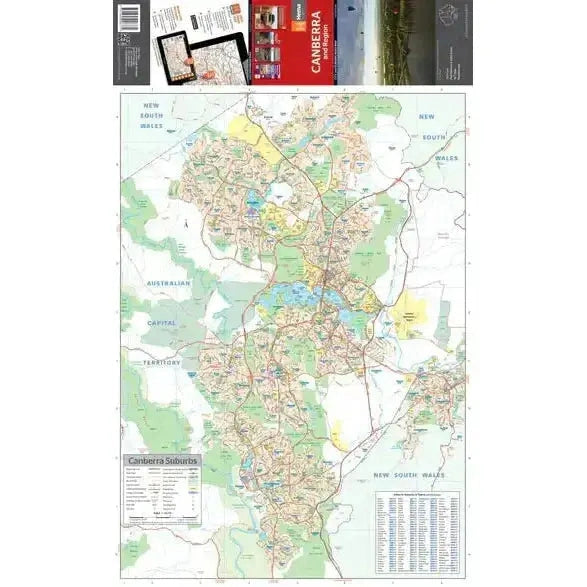 Canberra & Region | Regional Map - Hema Maps - AMD Touring