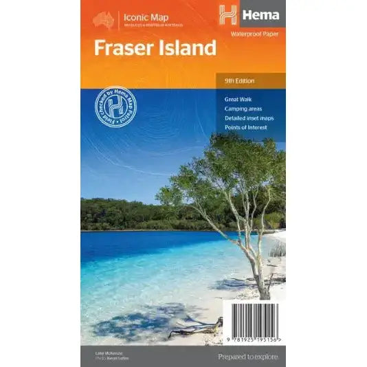 Fraser Island / Kgari | Iconic Map - Hema Maps - AMD Touring
