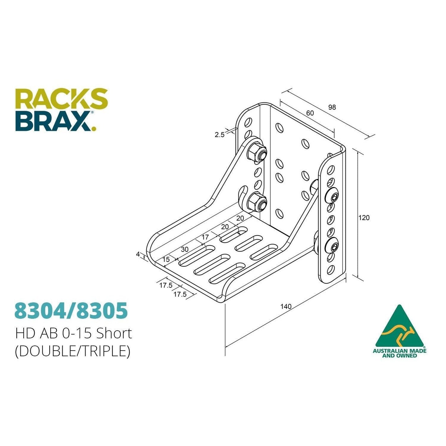 HD adjustible brackets -RacksBrax - AMD Touring