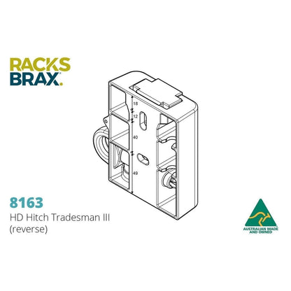 HD Hitch Tradesman lll + supa peg awning -RacksBrax - AMD Touring