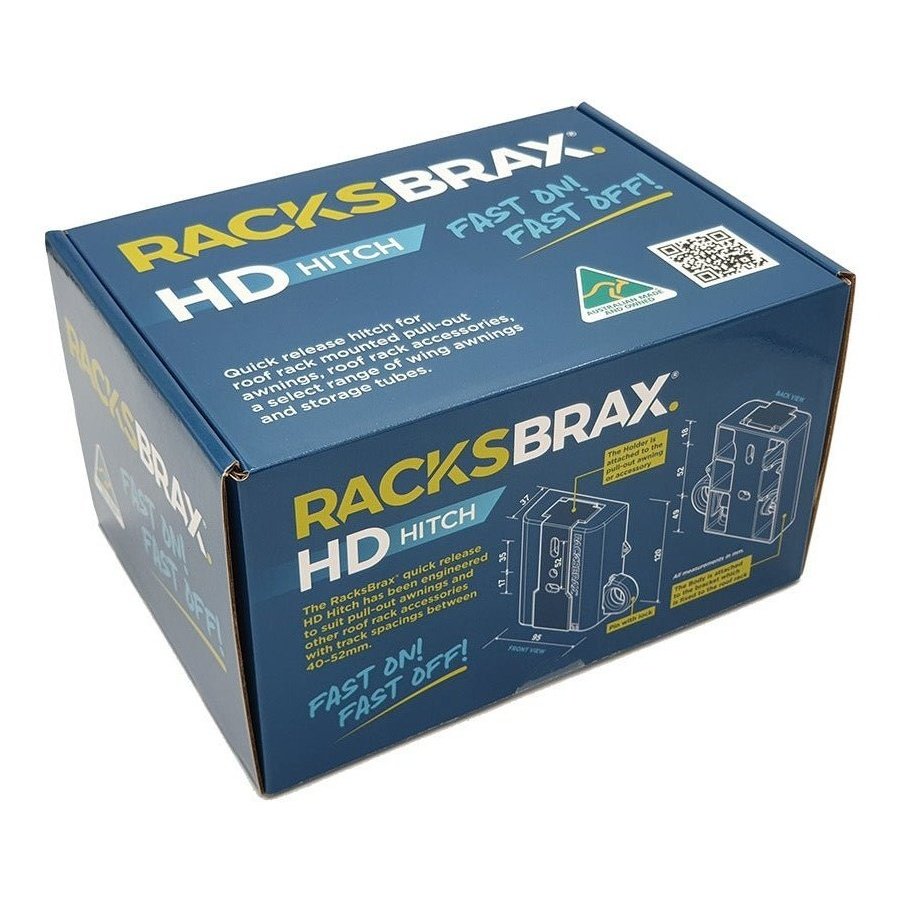 HD Hitch Tradesman lll + supa peg awning -RacksBrax - AMD Touring