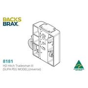 HD Hitch Tradesman lll + supa peg awning -RacksBrax - AMD Touring