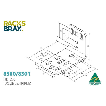 HD L brackets Complete -RacksBrax - AMD Touring