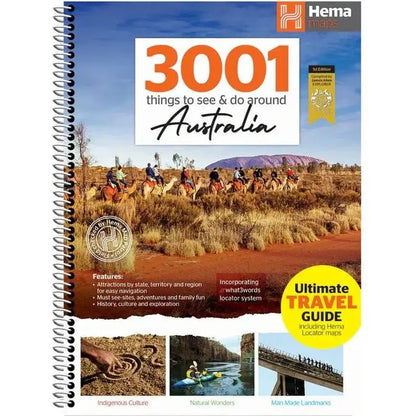 Hema Maps 3001 Things To See & Do Around Australia - AMD Touring