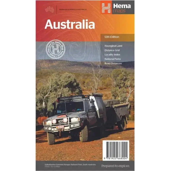 Hema Maps Large Folded Map of Australia | 1000 x 870mm - AMD Touring