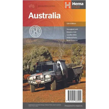 Hema Maps Large Folded Map of Australia | 1000 x 870mm - AMD Touring