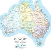 Map of Australia Sticker - EXTRA LARGE UV Outdoors OR Fabric - AMD Touring