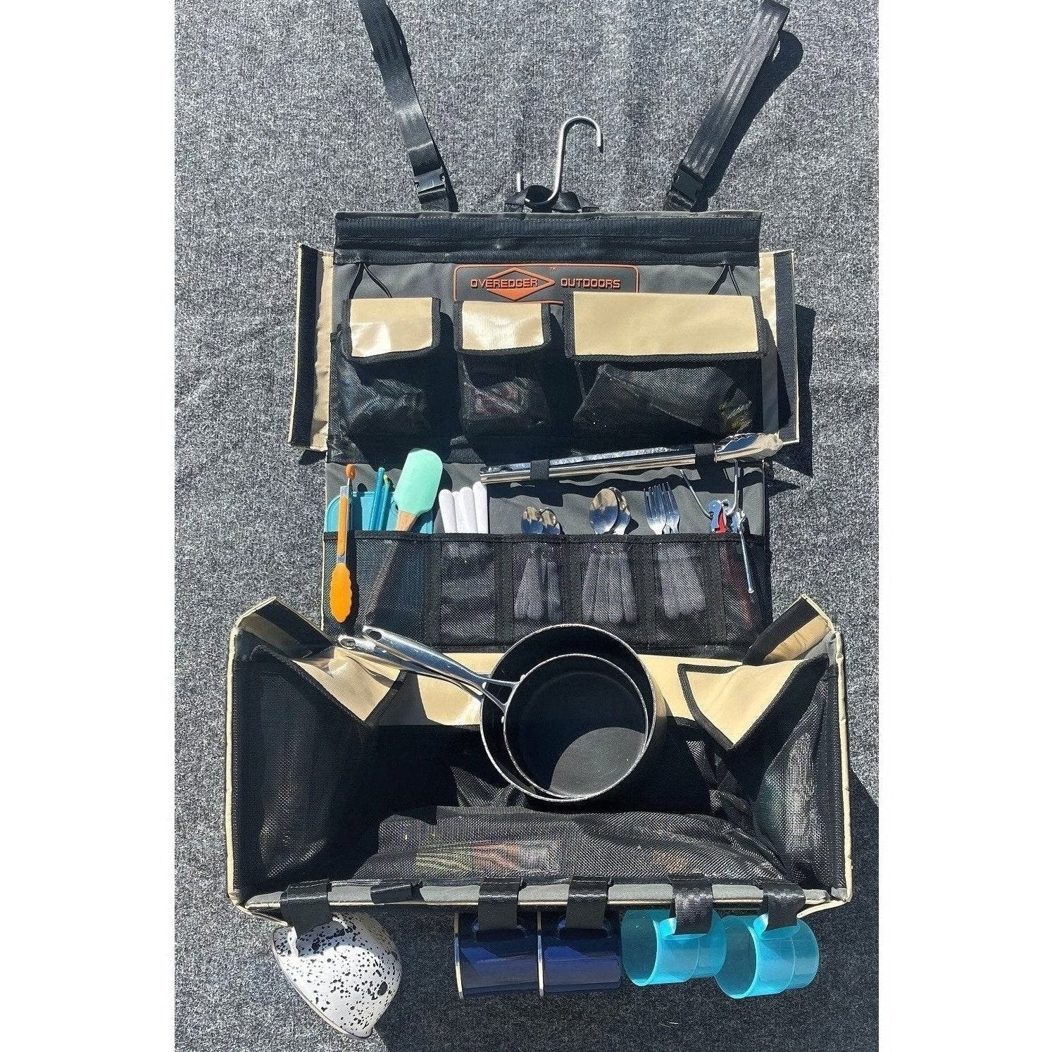 Overedger pack - 60 second camping kitchen organiser - AMD Touring