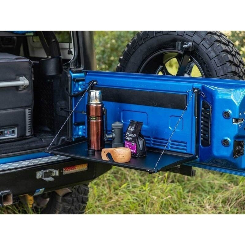 Rear Door Drop Down Table to suit Jeep Wrangler JK - AMD Touring