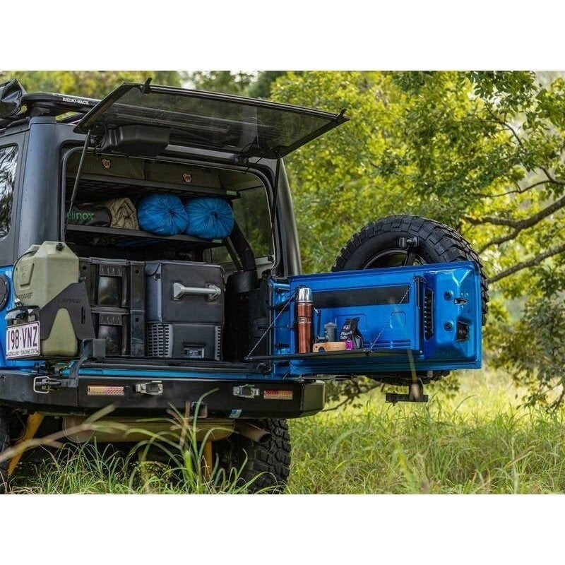 Rear Door Drop Down Table to suit Jeep Wrangler JK - AMD Touring