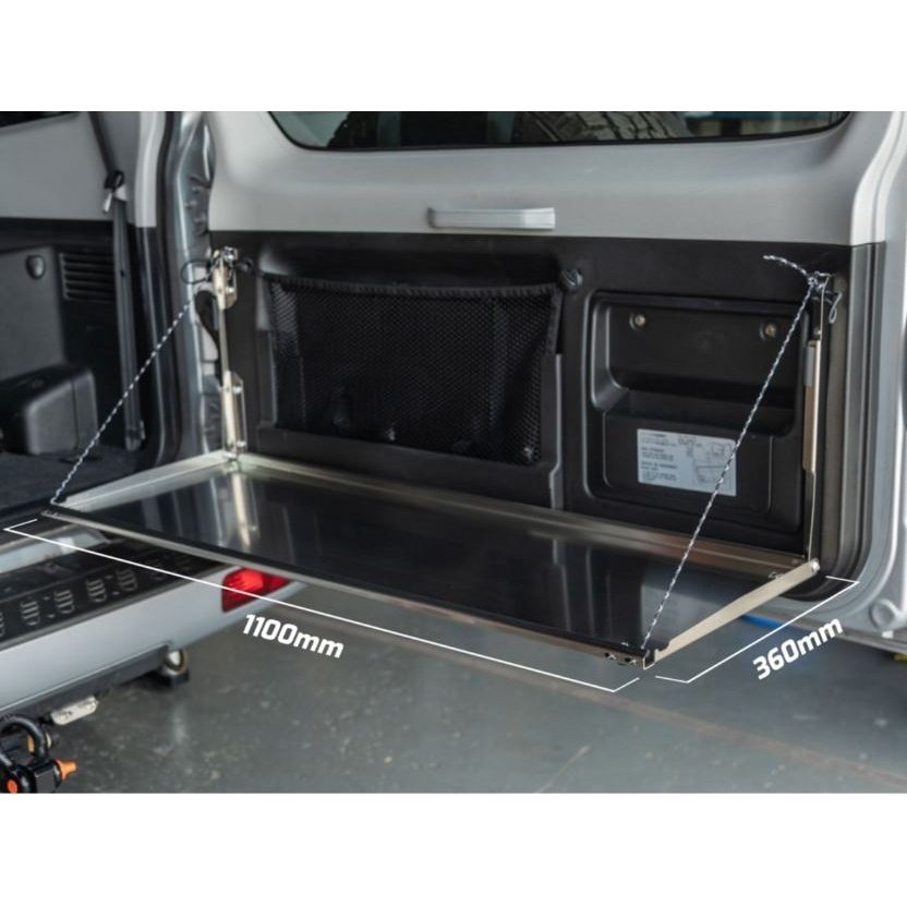 Rear Door Drop Down Table to suit Mitsubishi Pajero Gen 3 NM-NP - AMD Touring