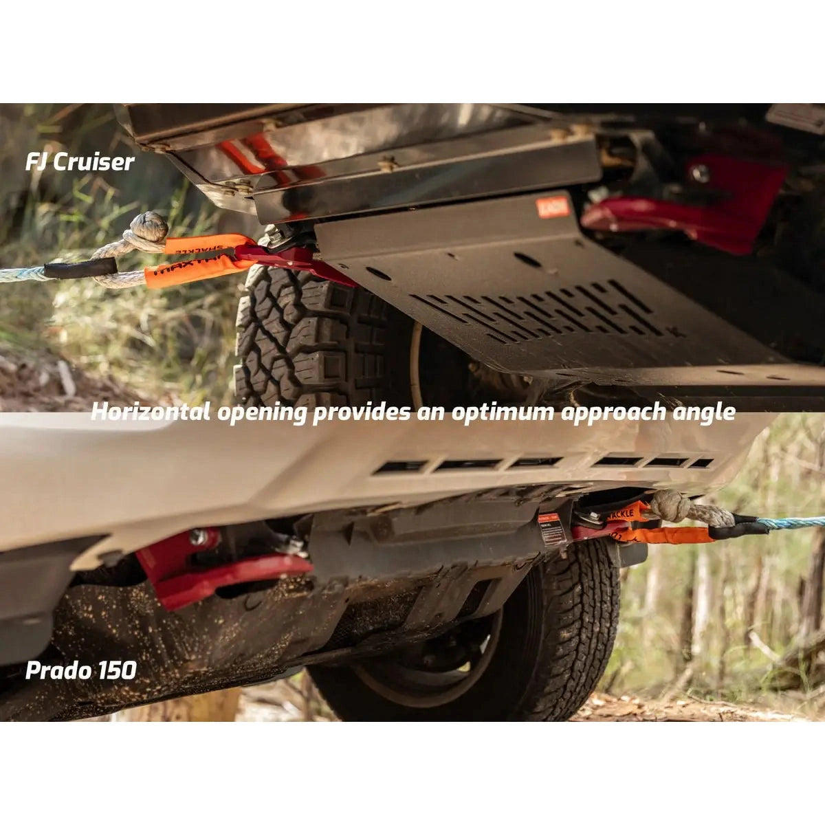 Recovery Tow Points to suit Toyota Prado 150 & FJ Cruiser - AMD Touring