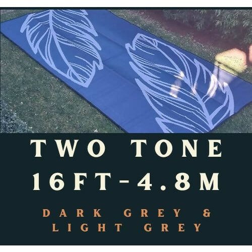 Recycled Mat 2.4m x 4.8m (16ft) Two Tone Grey - AMD Touring