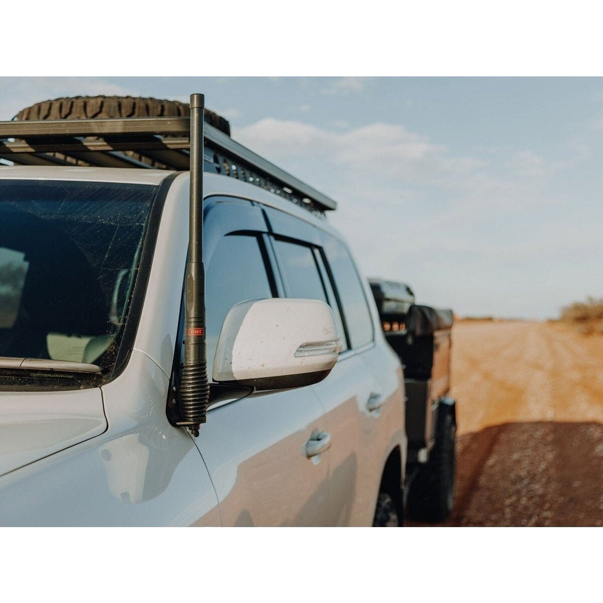 Side Mirror Aerial Mount to suit Toyota LandCruiser LC200 - AMD Touring