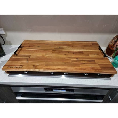 Stove Top Cover 600mm x 400mm with Handles & 70mm Risers (Legs) - AMD Touring