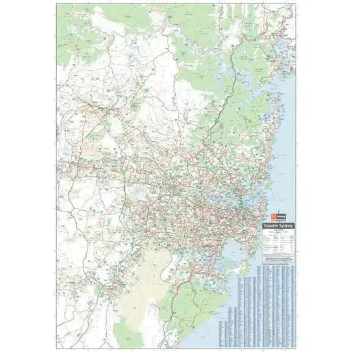 Sydney And Region | Regional Map - Hema Maps - AMD Touring