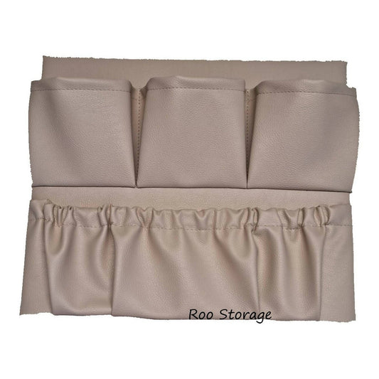 Synthetic Leather Caravan storage pocket, short multi. 400 x 400mm - AMD Touring