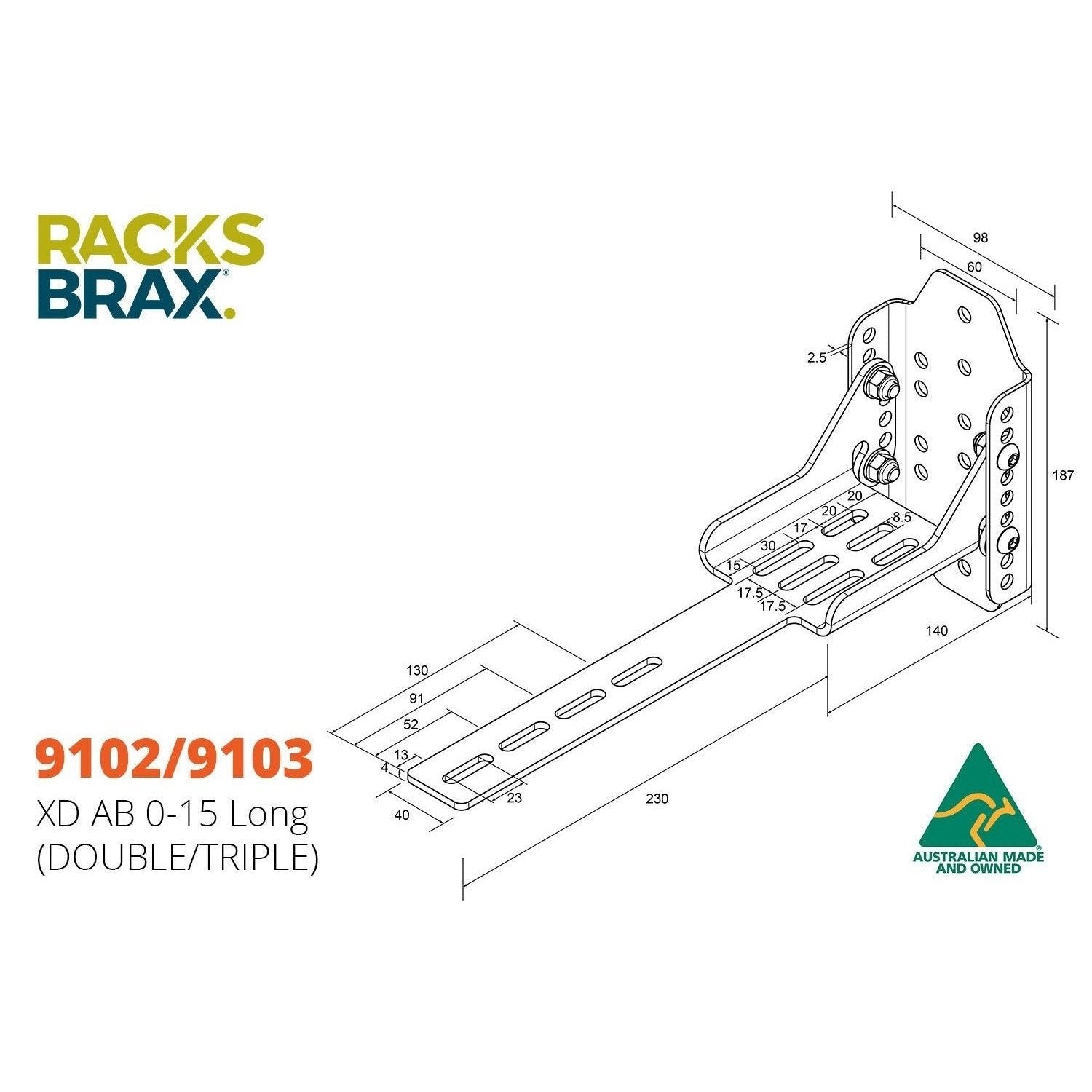 XD adjustibale brackets -RacksBrax - AMD Touring