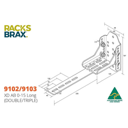 XD adjustibale brackets -RacksBrax - AMD Touring