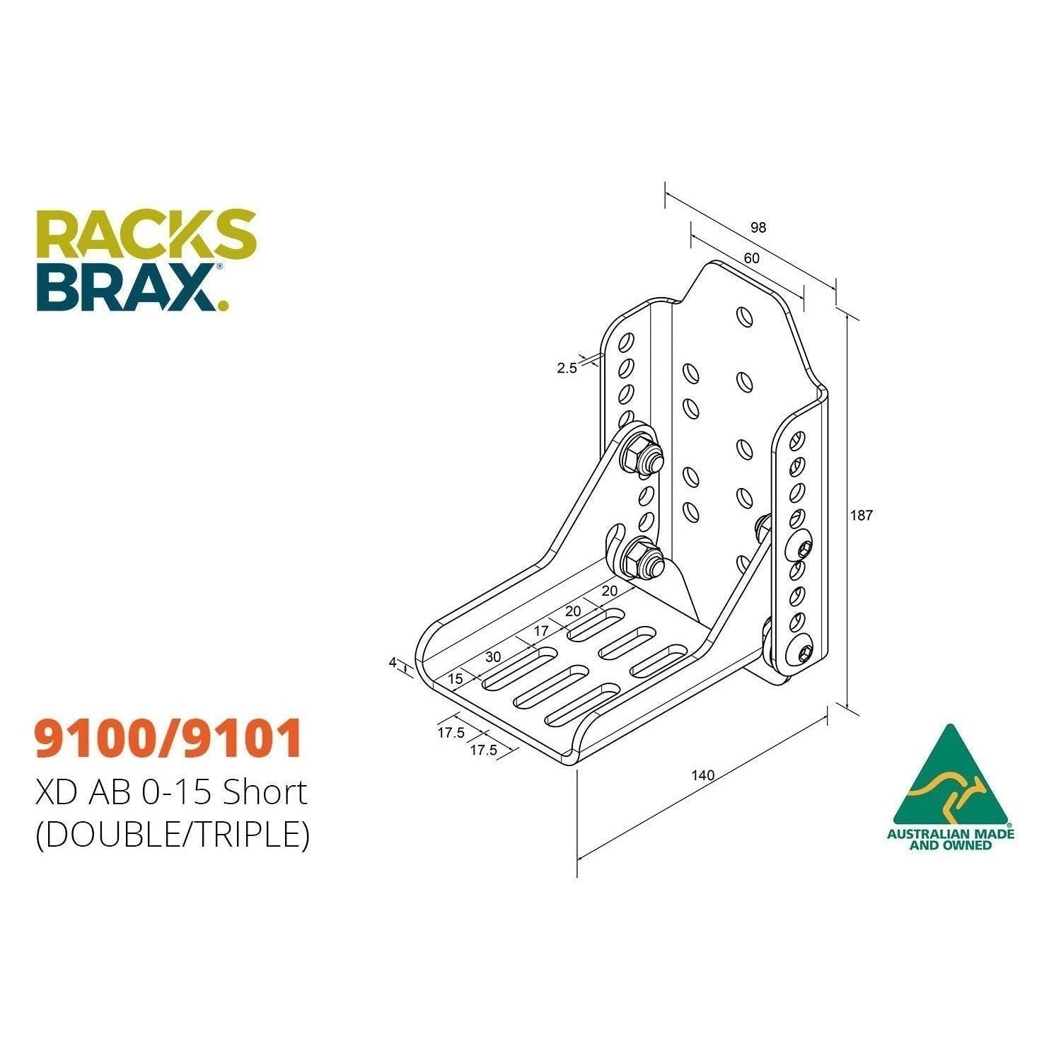 XD adjustibale brackets -RacksBrax - AMD Touring