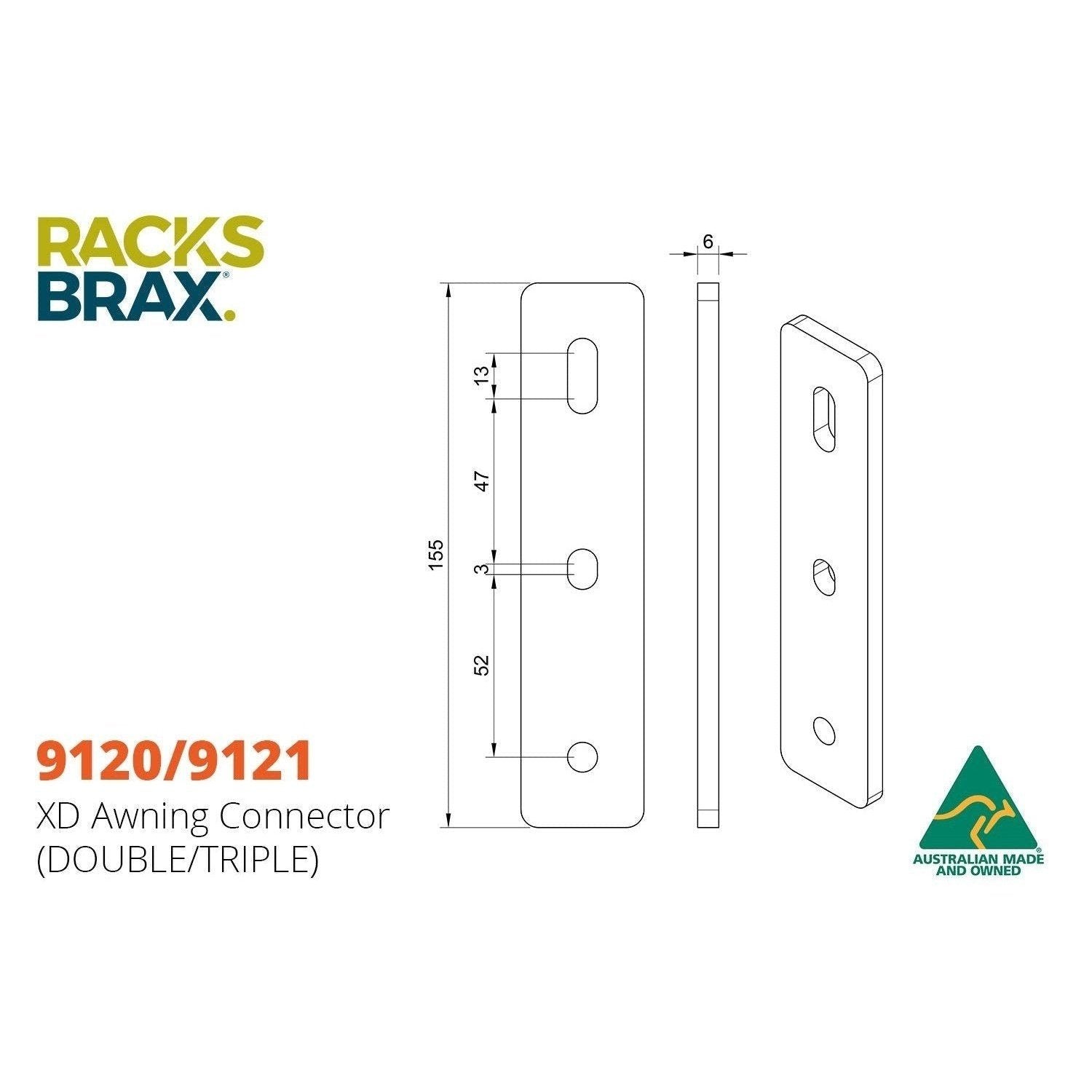 XD awning conector -RacksBrax - AMD Touring