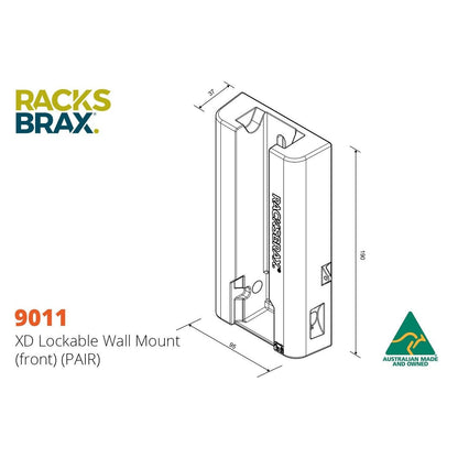 XD lockable wall mount -RacksBrax - AMD Touring