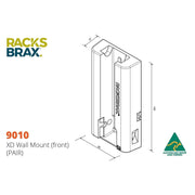 XD Wall mount -Racksbrax - AMD Touring